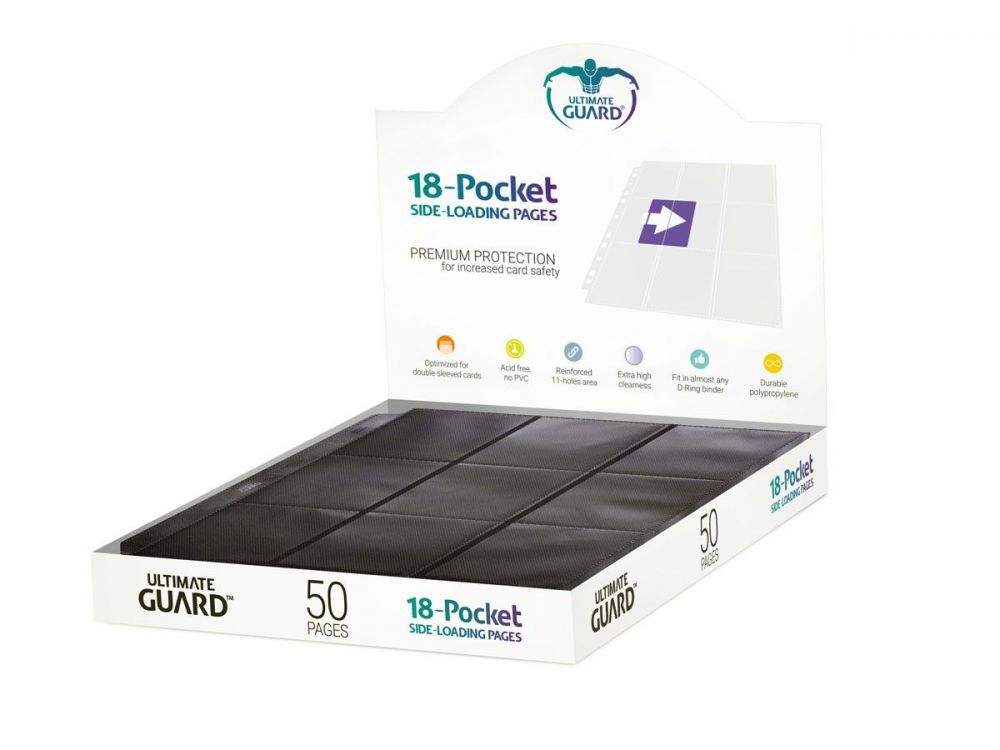 Ultimate Guard 18 Pocket Side Loading Black (50)