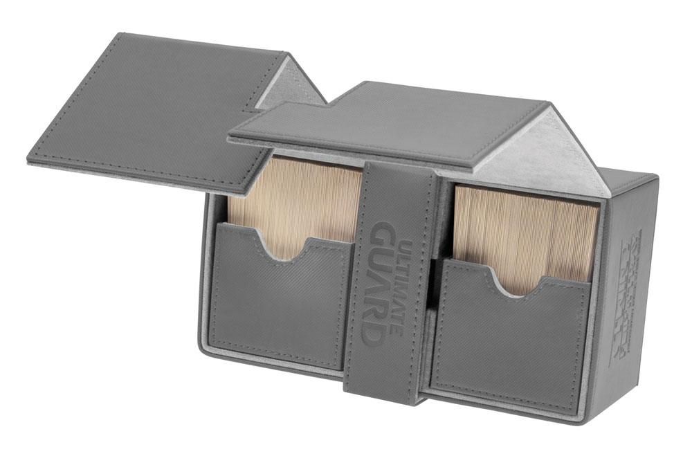 Ultimate Guard Twin Flip´n´Tray Deck Case 160+ Standard Size XenoSkin Grey Deck Box