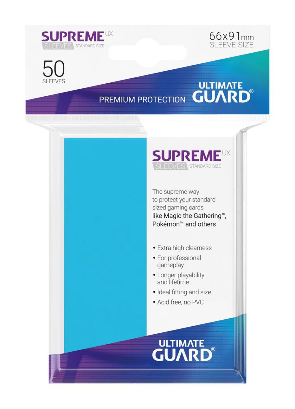 Ultimate Guard Sleeve Supreme UX Light Blue Matte (50)