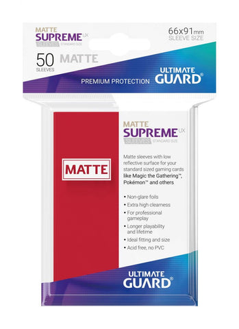 Ultimate Guard Supreme UX Sleeve Red Matte (50)