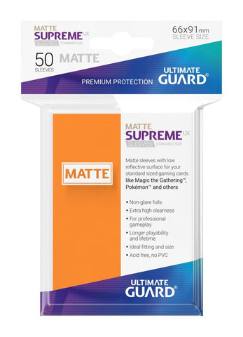 Ultimate Guard Supreme UX Sleeve Orange Matte (50)