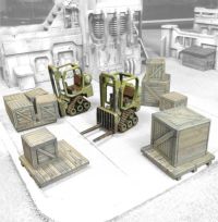 Mini Forklifts with crates