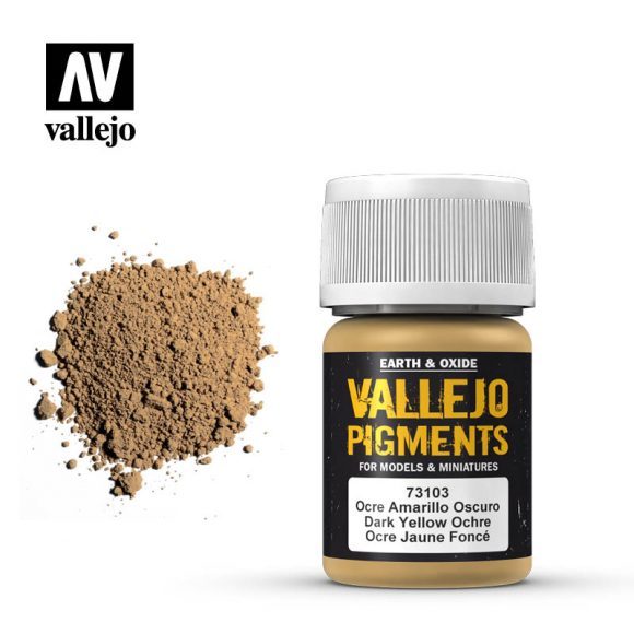 Vallejo: Pigments: Dark Yellow Ochre 30ml