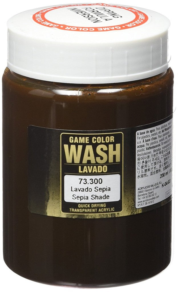 Vallejo Game Colour Sepia Wash 200ml