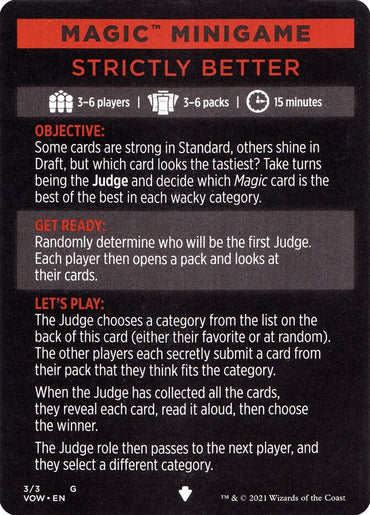 Strictly Better (Magic Minigame) [Innistrad: Crimson Vow Minigame]