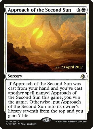 Approach of the Second Sun [Amonkhet Promos]