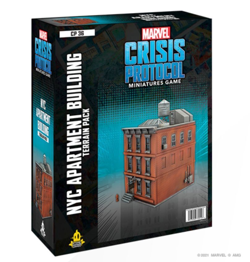 Marvel Crisis Protocol NYC Apartment Building Terrain Pack
