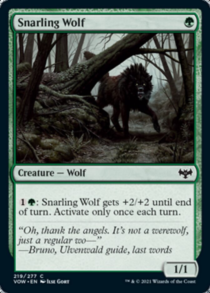 Snarling Wolf [Innistrad: Crimson Vow]