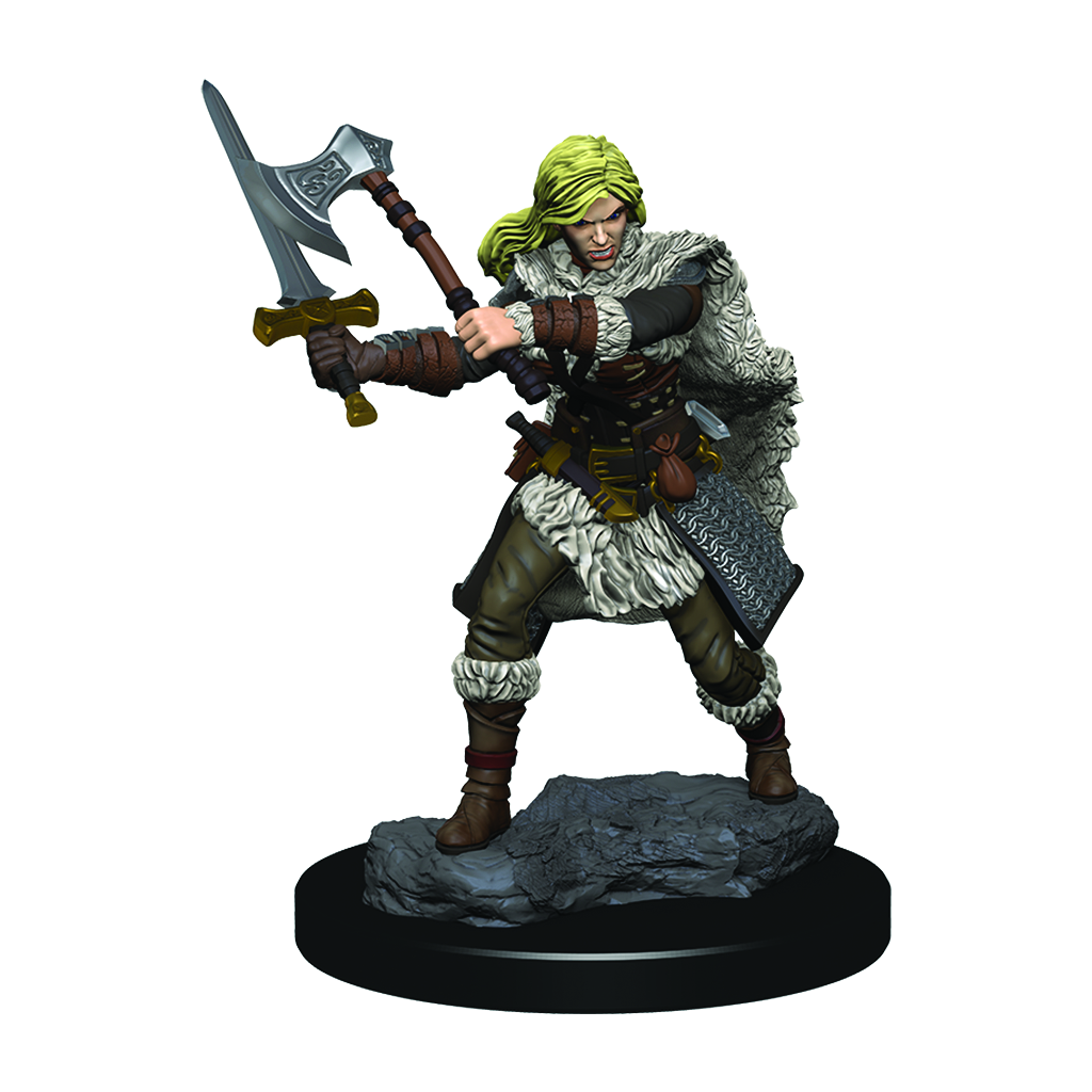 D&D Premium Painted Figures Human Female Barbarian