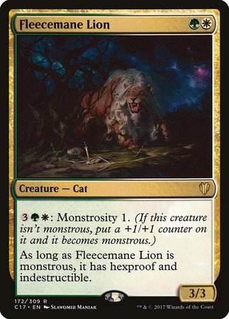Fleecemane Lion [Commander 2017]