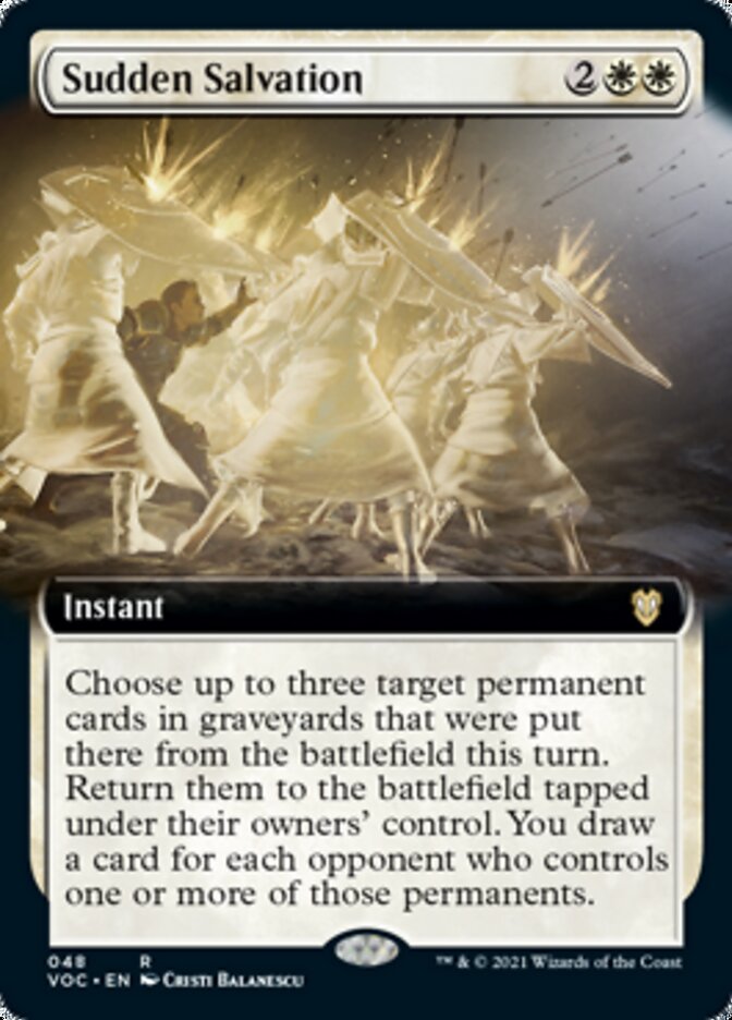 Sudden Salvation (Extended) [Innistrad: Crimson Vow Commander]