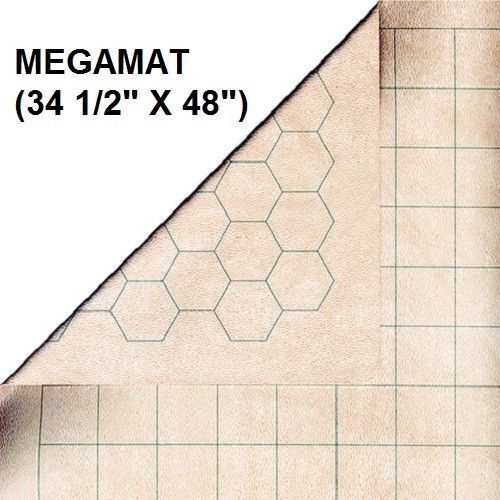 Chessex Reversible Megamat 1in Square & 1in Hex (34.5in x 48in)