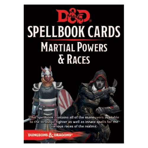 D&D: Spellbook Cards Martial Powers & Races Deck (61 Cards) Revised 2017 Edition