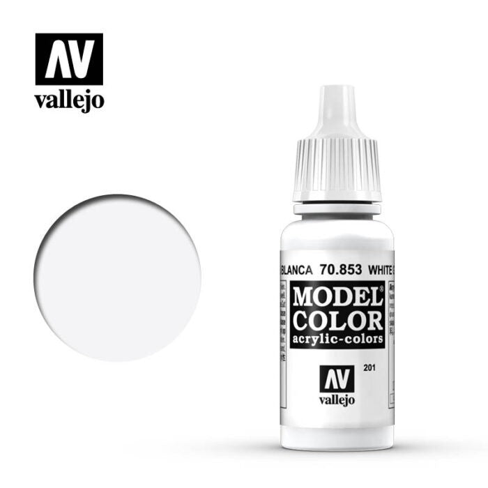 Vallejo Model Colour White Glaze 17ml (M201)