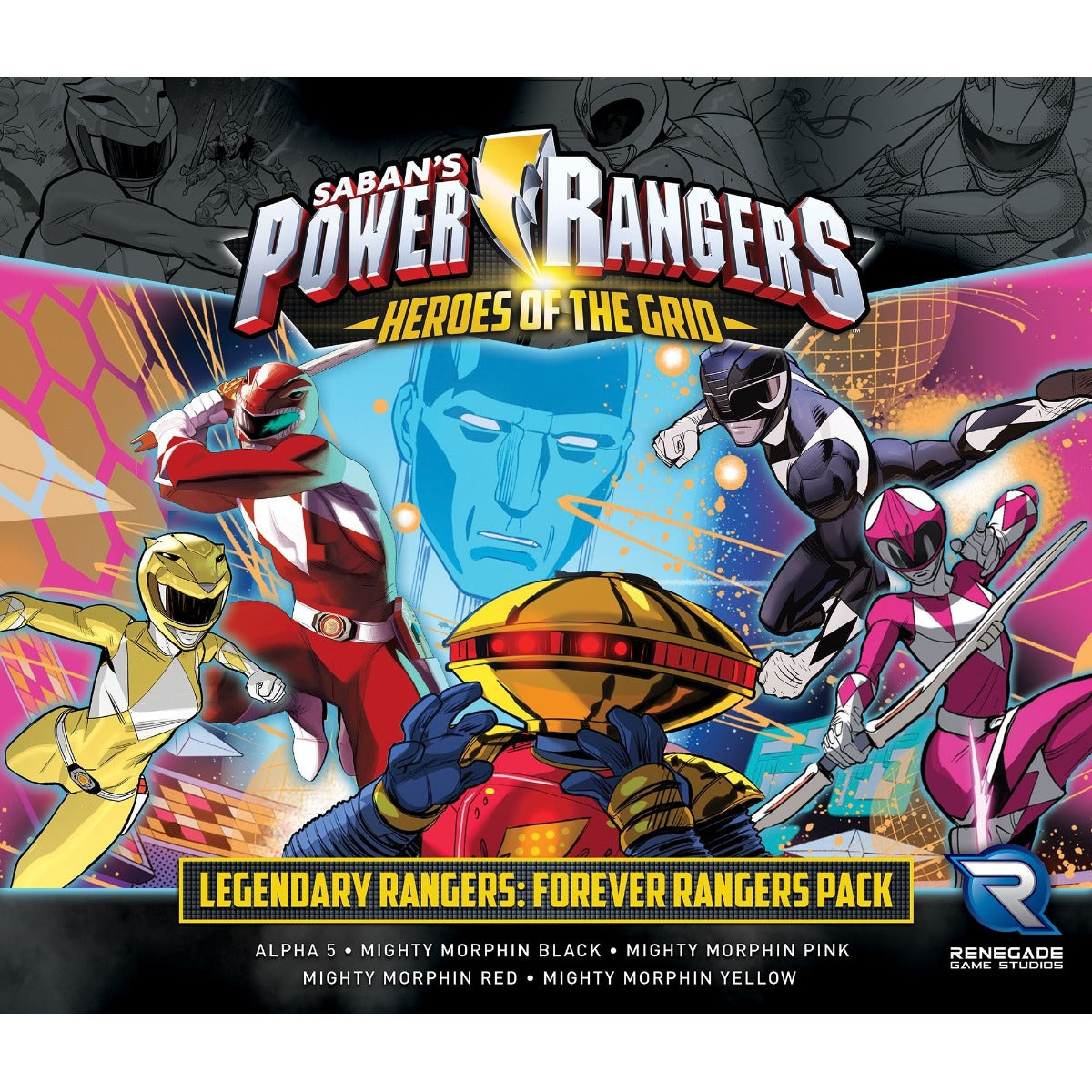 Power Rangers Heroes of the Grid Legendary Ranger Forever Rangers Pack