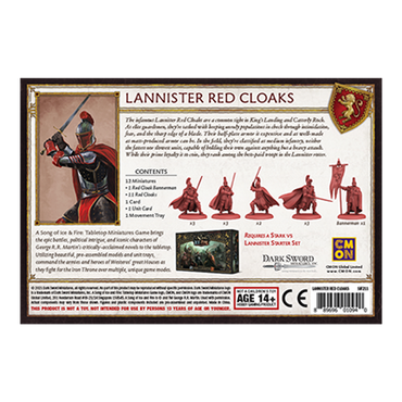 A Song of Ice and Fire: Lannister Red Cloaks