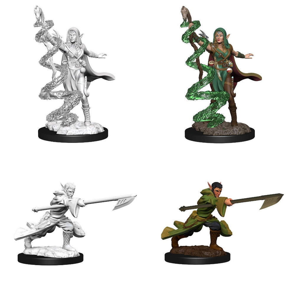 Magic the Gathering Unpainted Miniatures Joraga Warcaller & Joraga Treespeaker (Elves)