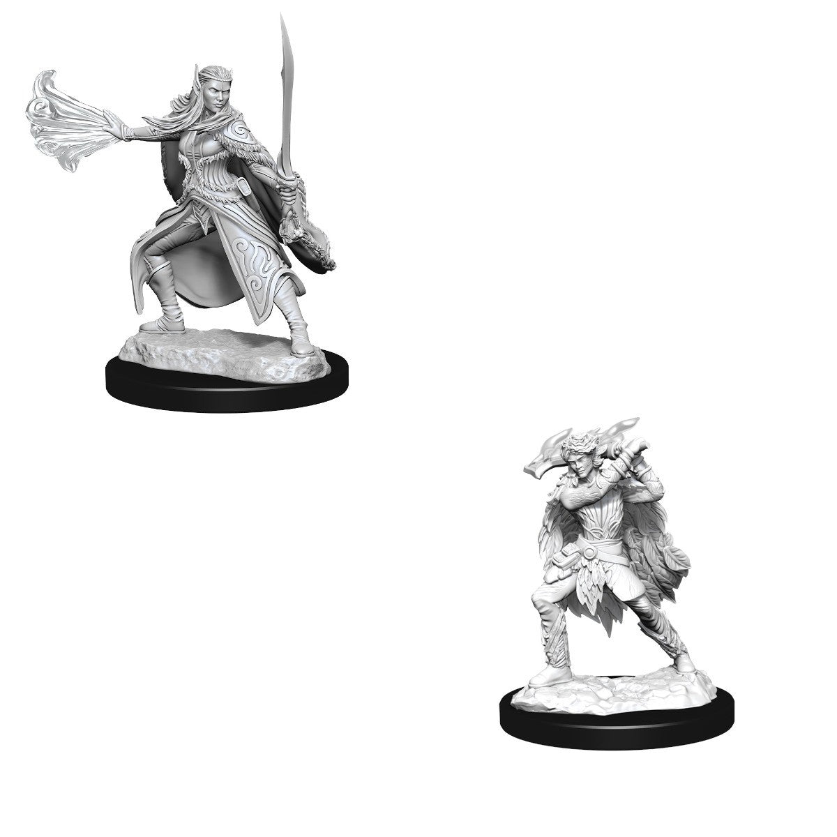 D&D Nolzurs Marvelous Unpainted Miniatures Winter Eladrin  & Spring Eladrin