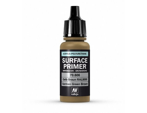 Vallejo: Surface Primer: German Green Brown 17ml