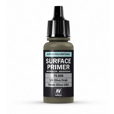 Vallejo: Surface Primer: US Olive Drab 17ml