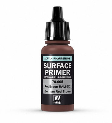 Vallejo: Surface Primer: German Red Brown 17ml