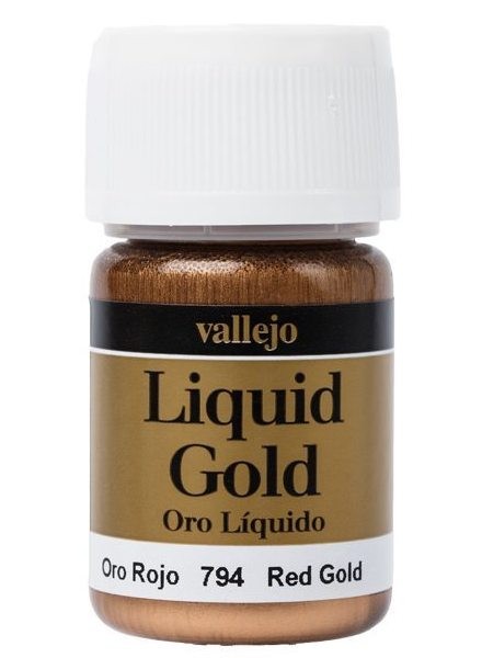 Vallejo Model Colour Metallic Liquid Red Gold (Alcohol Base) 35 ml (M215)