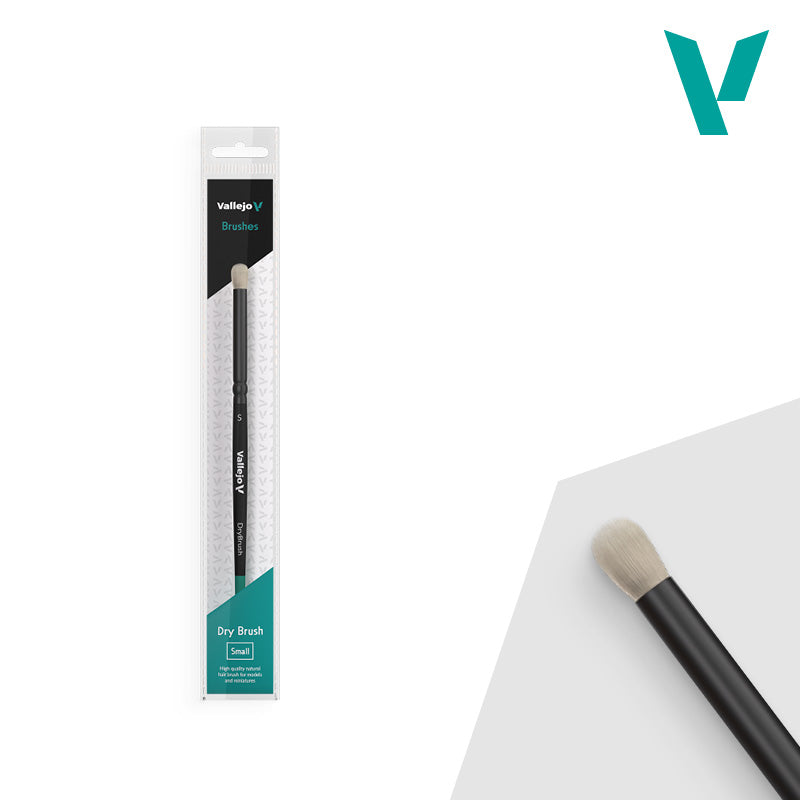 Vallejo: Brushes: Dry Brush Natural Hair Small