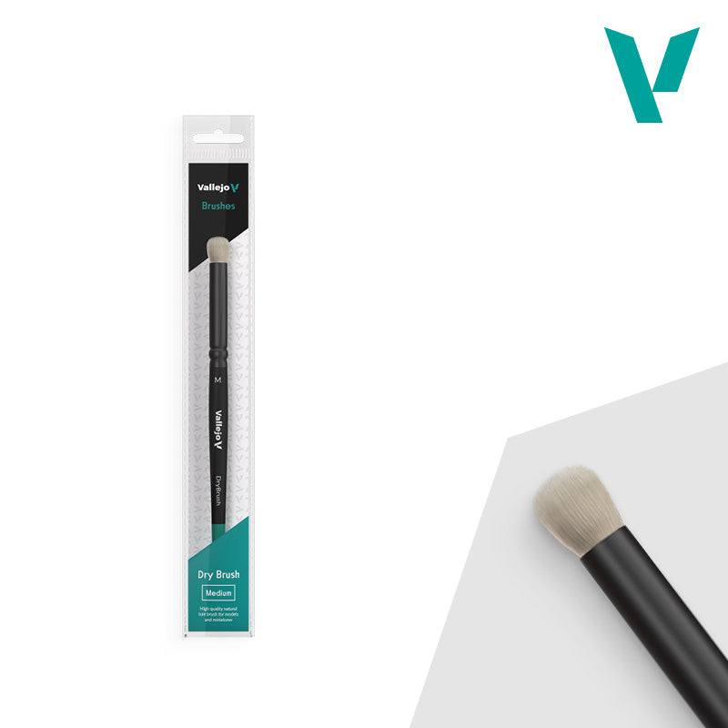 Vallejo: Brushes: Dry Brush Natural Hair Medium