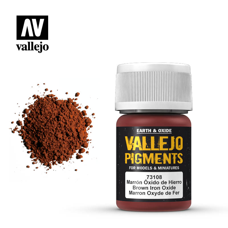 Vallejo: Pigments: Brown Iron Oxide 30ml