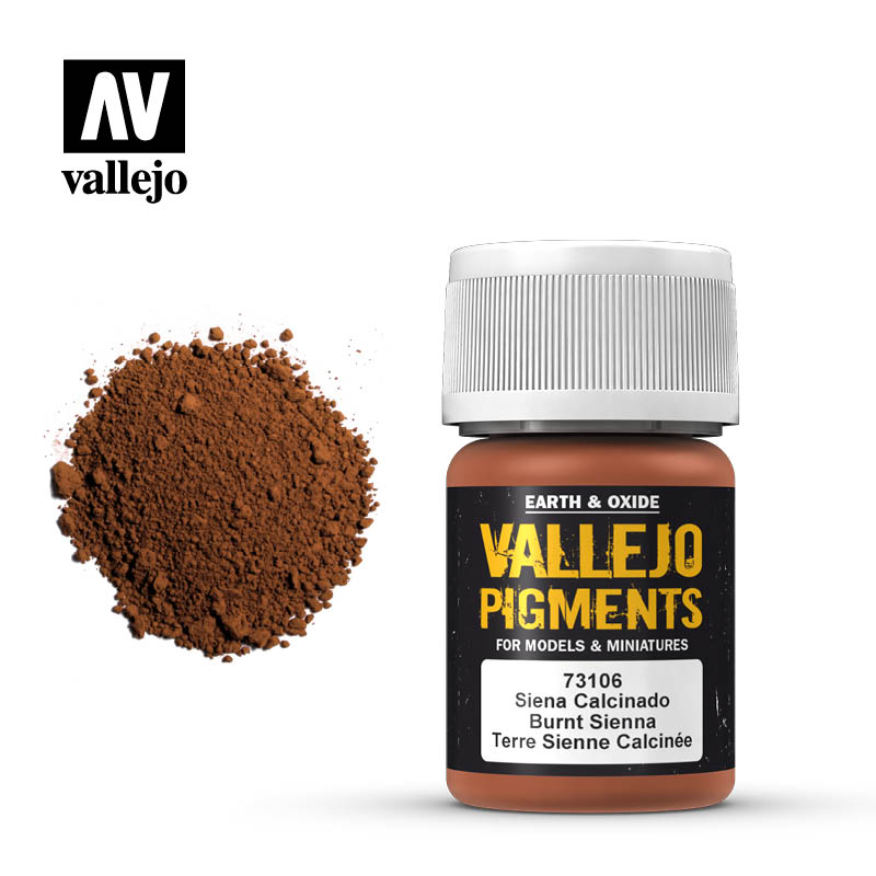 Vallejo: Pigments: Burnt Sienna 30ml