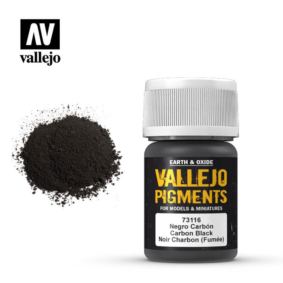 Vallejo: Pigments: Carbon Black (Smoke Black) 30ml