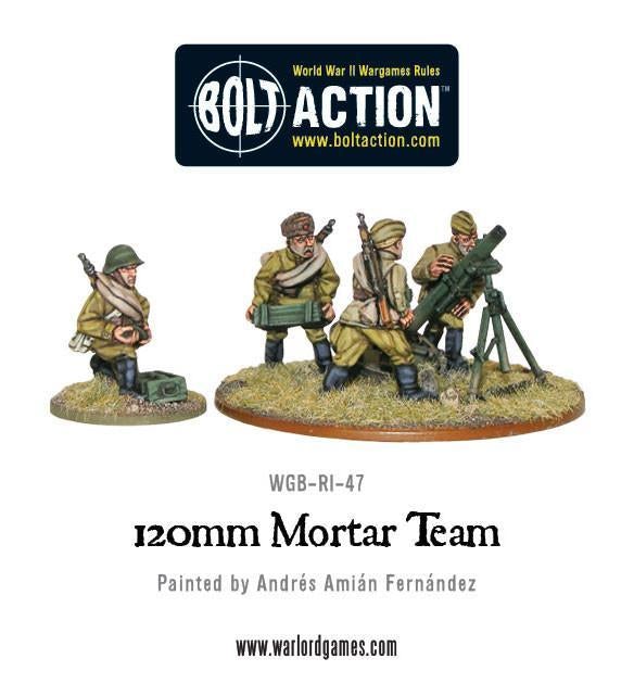 Bolt Action: Soviet Army 120mm Heavy Mortar Team