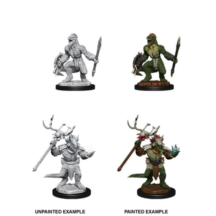 D&D Nolzurs Marvelous Unpainted Miniatures Lizardfolk & Lizardfolk Shaman