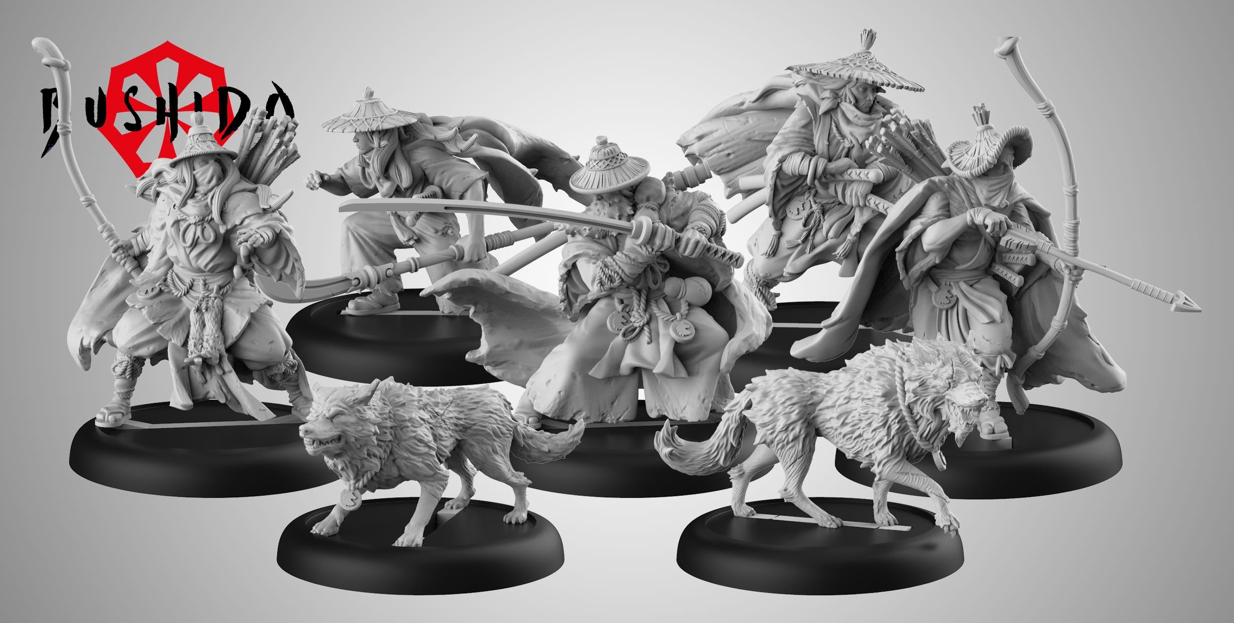Bushido: Open Rebellion Themed Warband Wolf Clan (Shiho)
