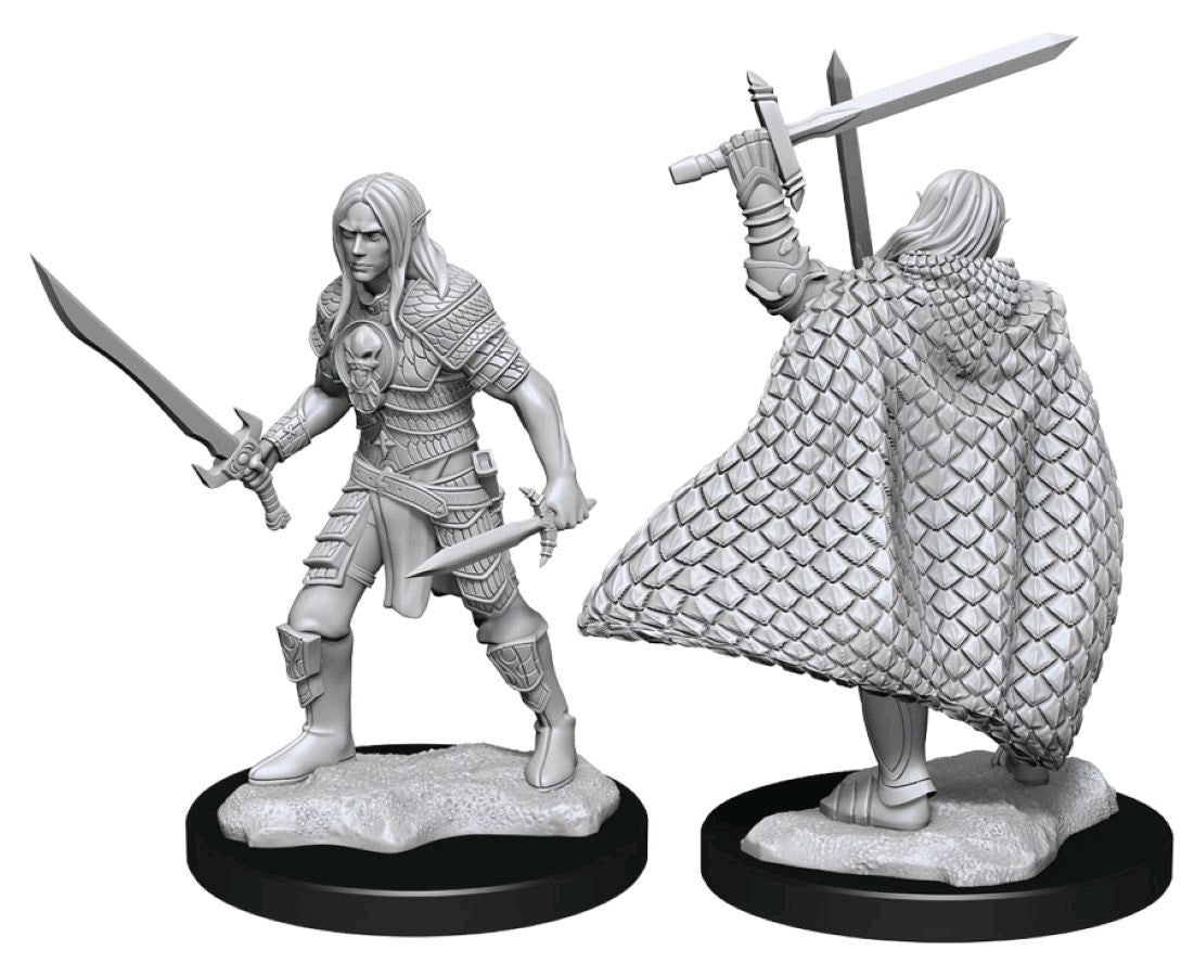 Pathfinder Deep Cuts Unpainted Miniatures Elf Fighter Male