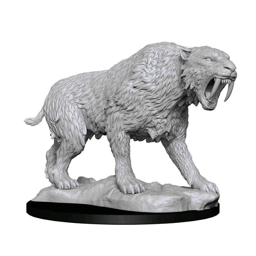 Wizkids Deepcuts Unpainted Miniatures Saber-Toothed Tiger