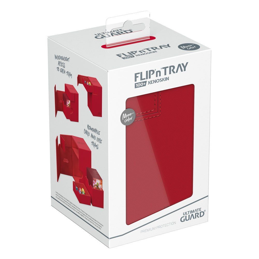 Ultimate Guard: Flip n Tray Deck Box 100+ XenoSkin Monocolor Red