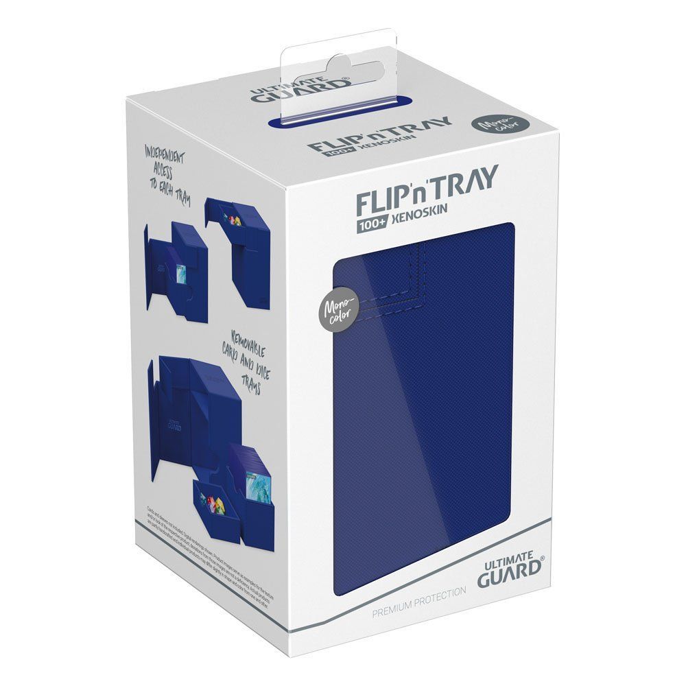 Ultimate Guard: Flip n Tray Deck Box 100+ XenoSkin Monocolor Blue