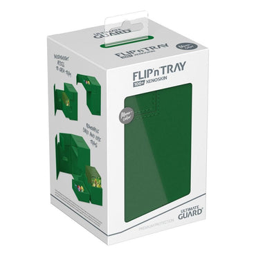 Ultimate Guard: Flip n Tray Deck Box 100+ XenoSkin Monocolor Green